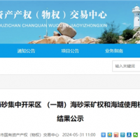 超17.5元/方！福建漳州國企近3億元競得儲量超1900萬方海砂礦